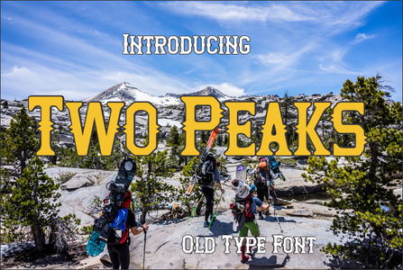 Two Peaks font